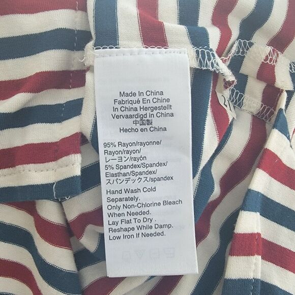 Universal Standard J. Crew Long Sleeve Jersey Stripe Knit Midi Dress size S - Picture 9 of 9